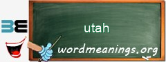 WordMeaning blackboard for utah